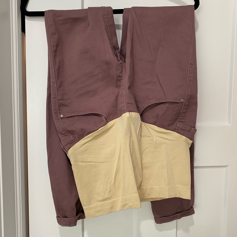 Maternity Maroon Skinny Jeans